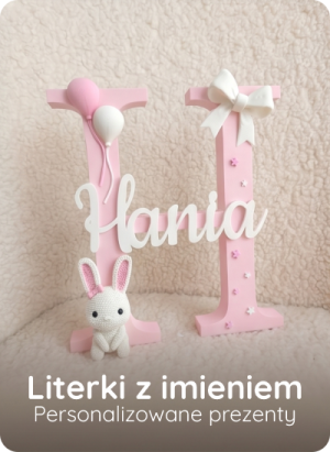 Literki z imieniem - Personalizowane prezenty